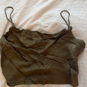 Zara Khaki Women's Camisole Top